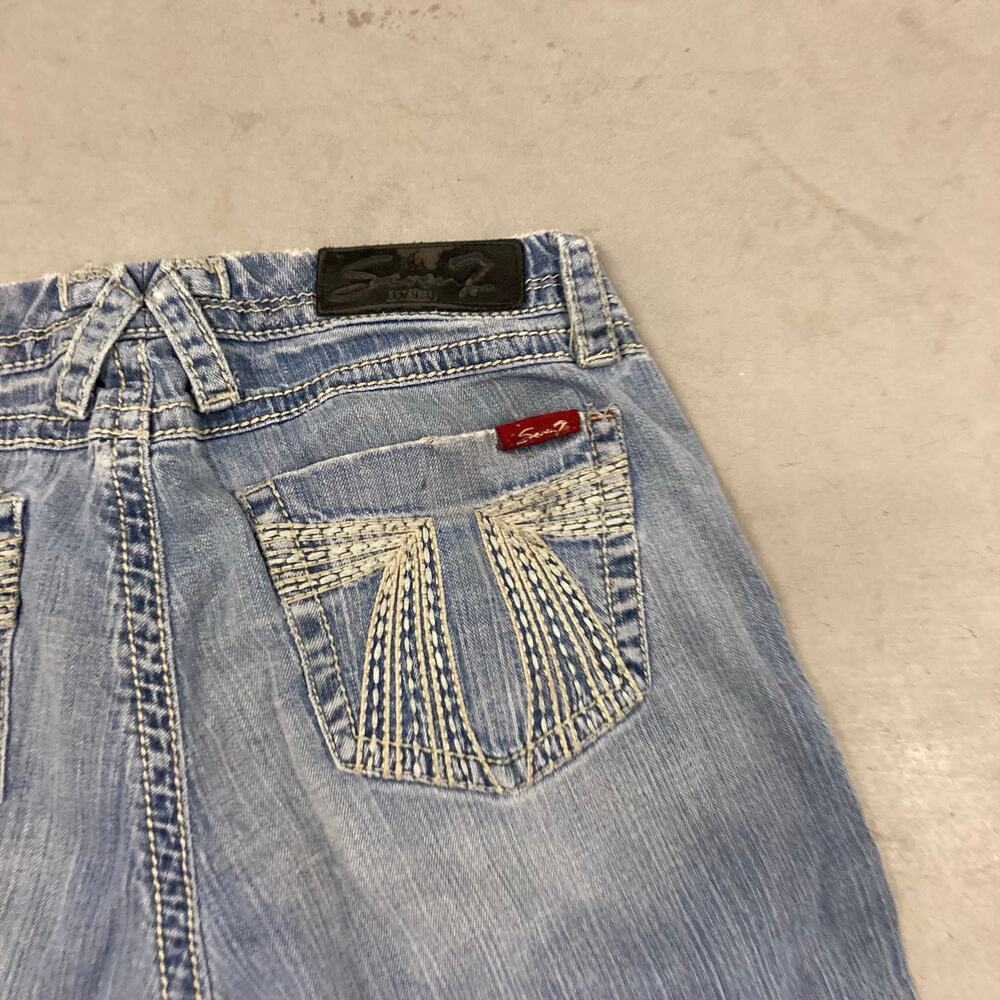 Seven7 low rise bootcut jeans 30x29 - Picture 4 of 6